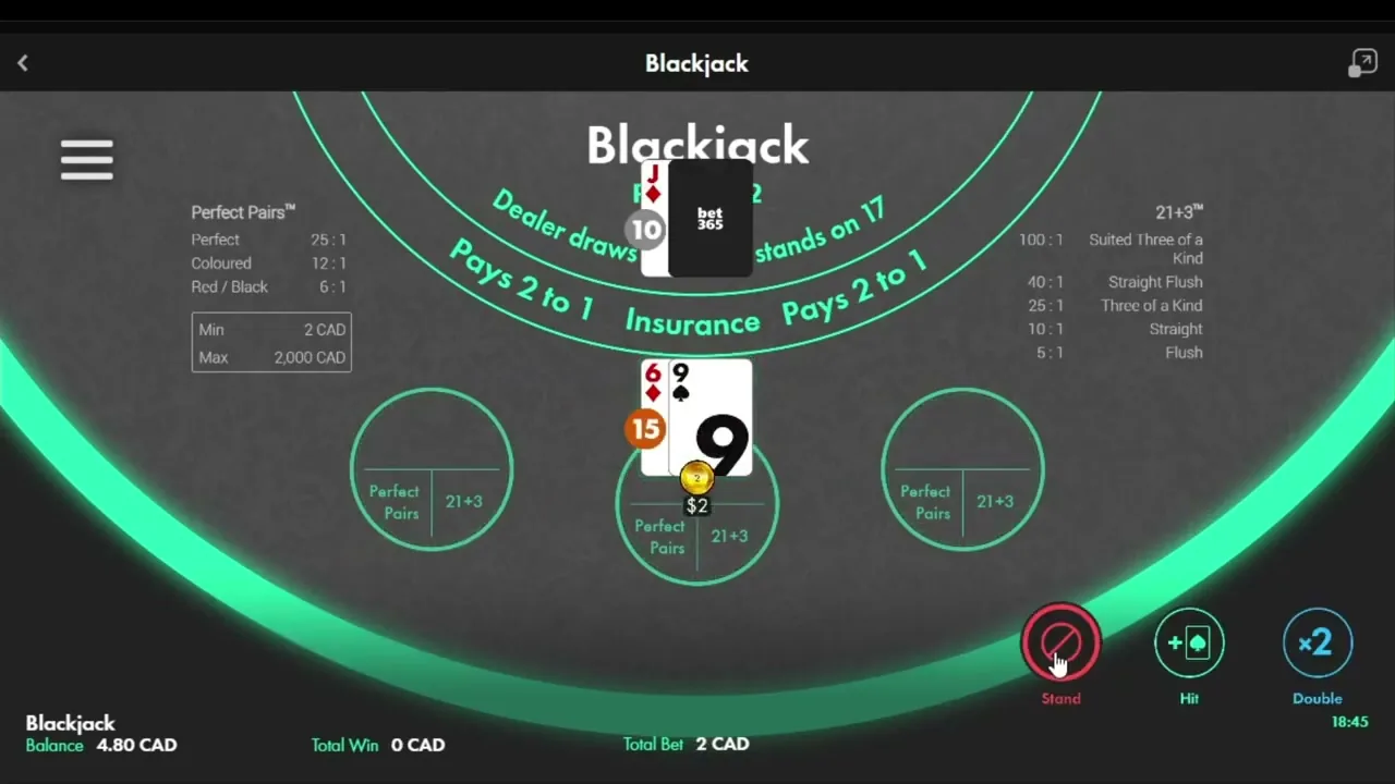 Bet365 Casino — mesa de juego