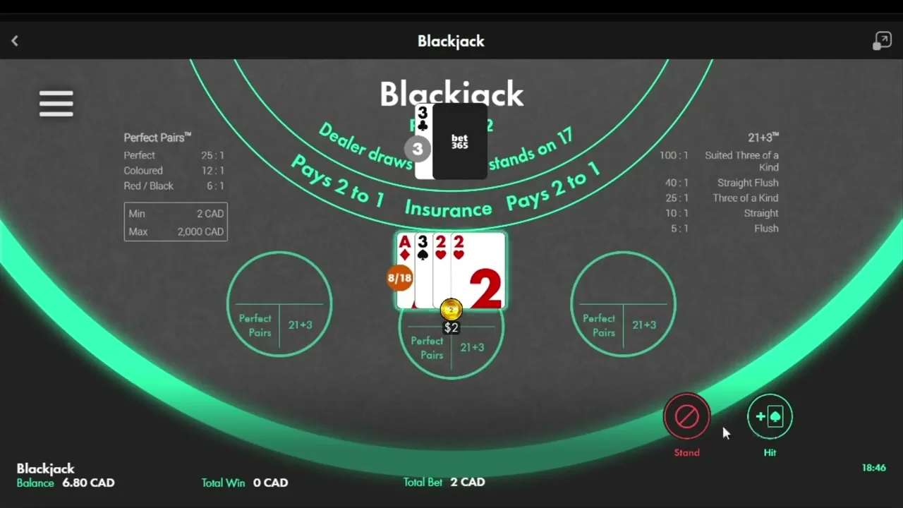 Bet365 Casino — mesa de juego