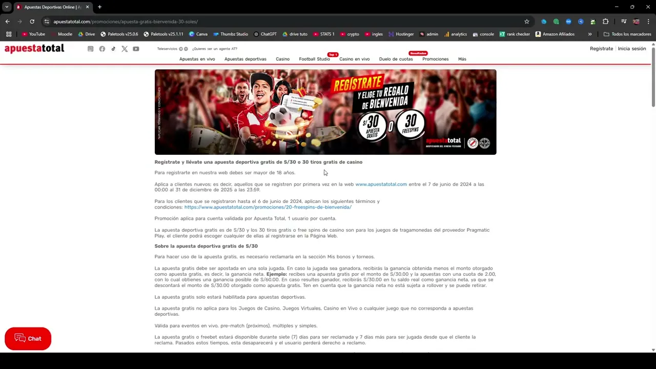 bono de bienvenida casino