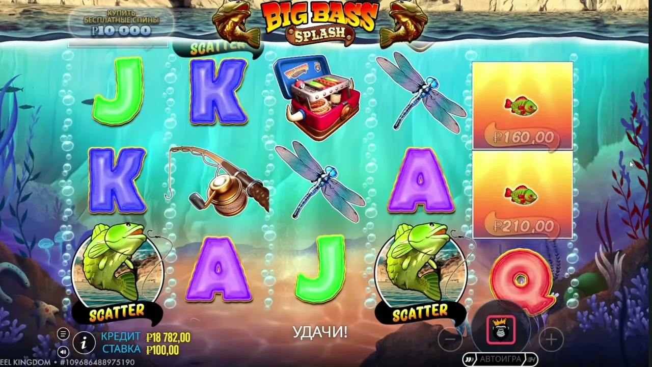 Big Bass Splash — partida en vivo