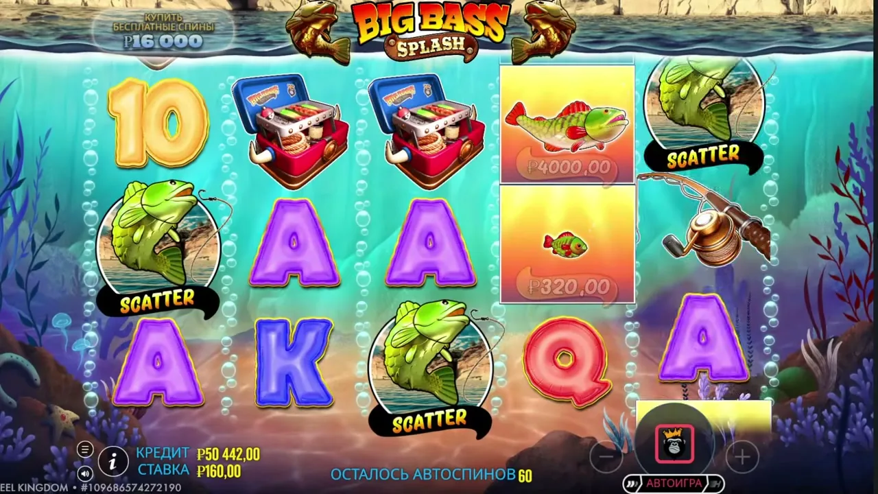 Big Bass Splash — partida en vivo
