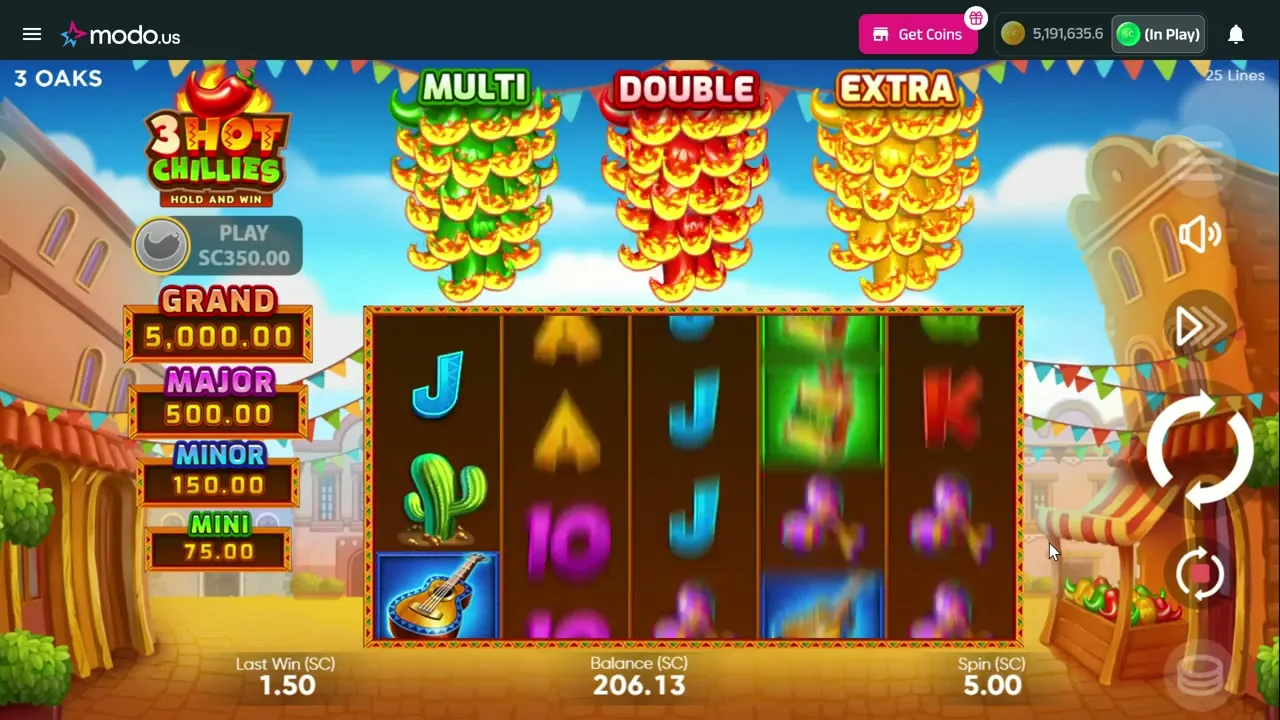 Burning Chilli X en juego — captura 1