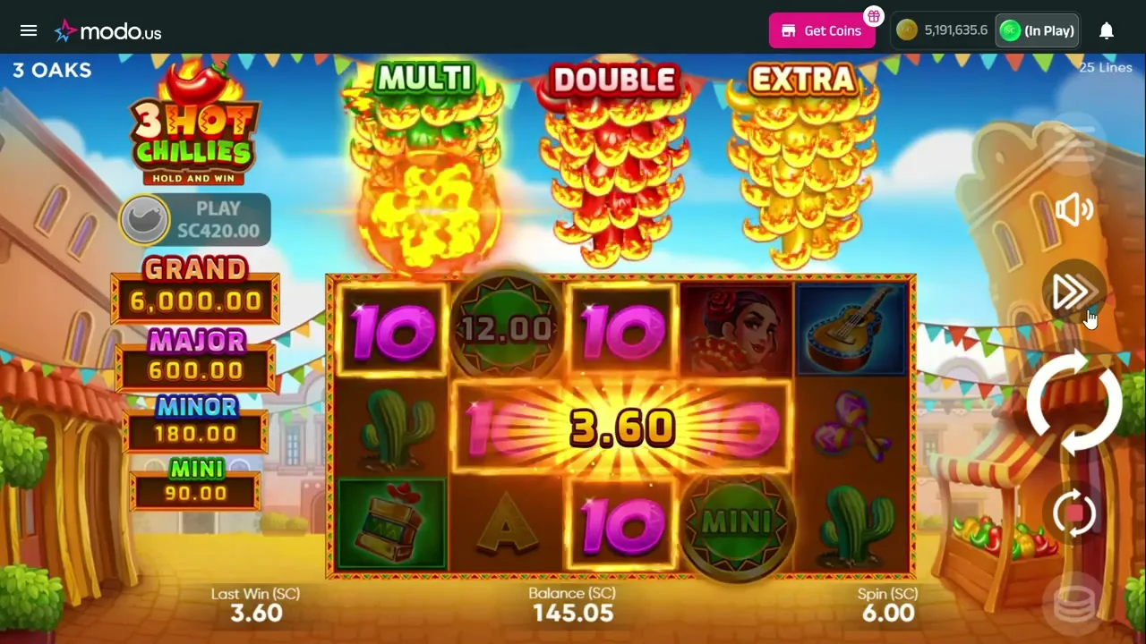 Burning Chilli X — partida en vivo