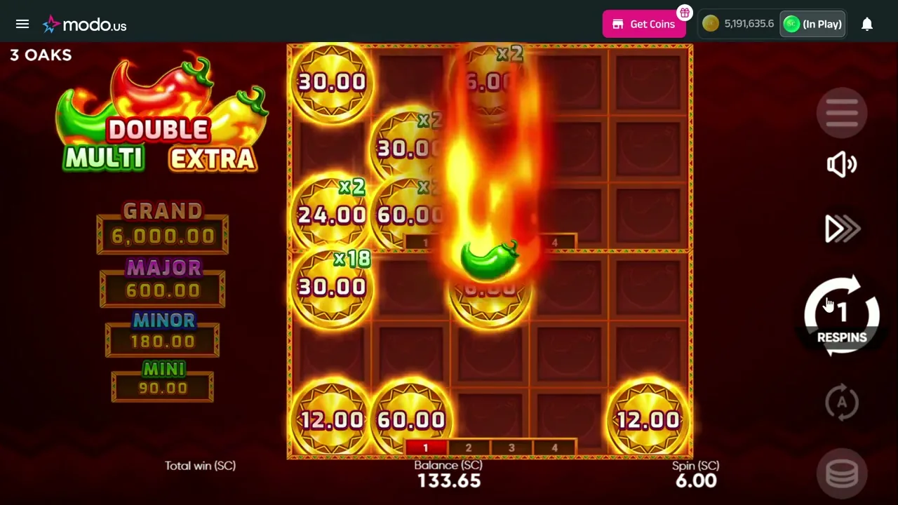 Burning Chilli X — partida en vivo