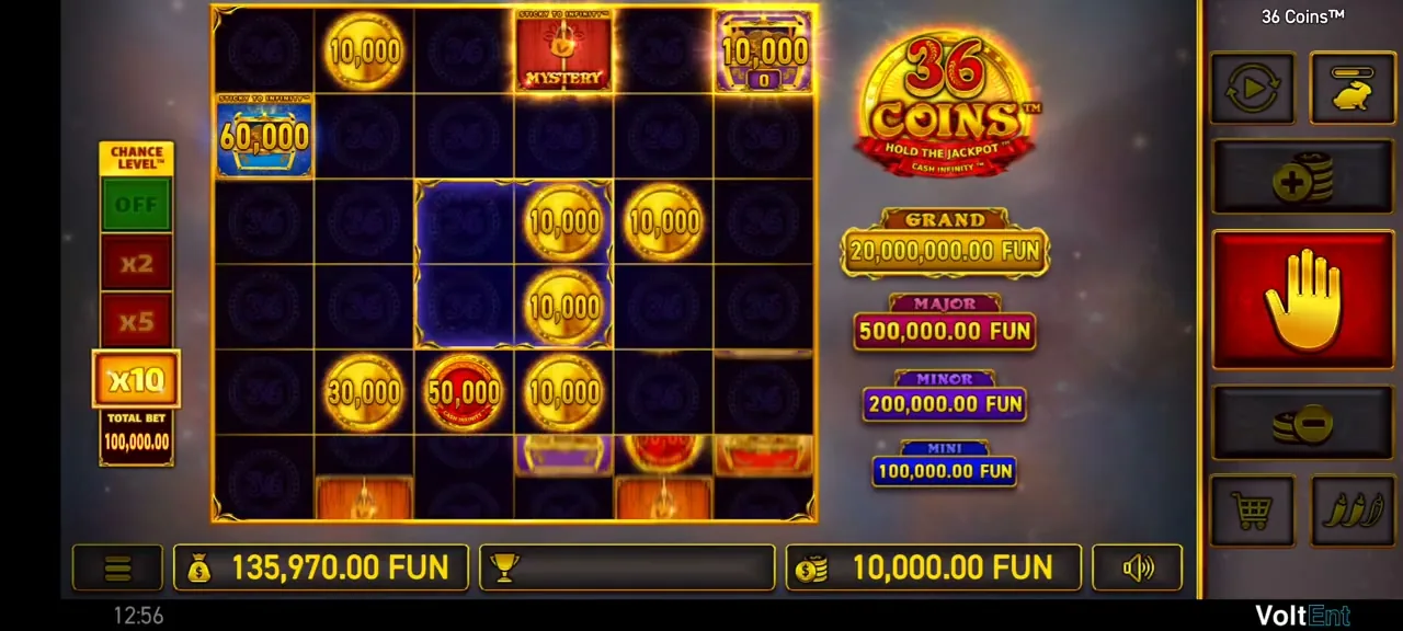 Coin Win: Hold The Spin — partida en vivo