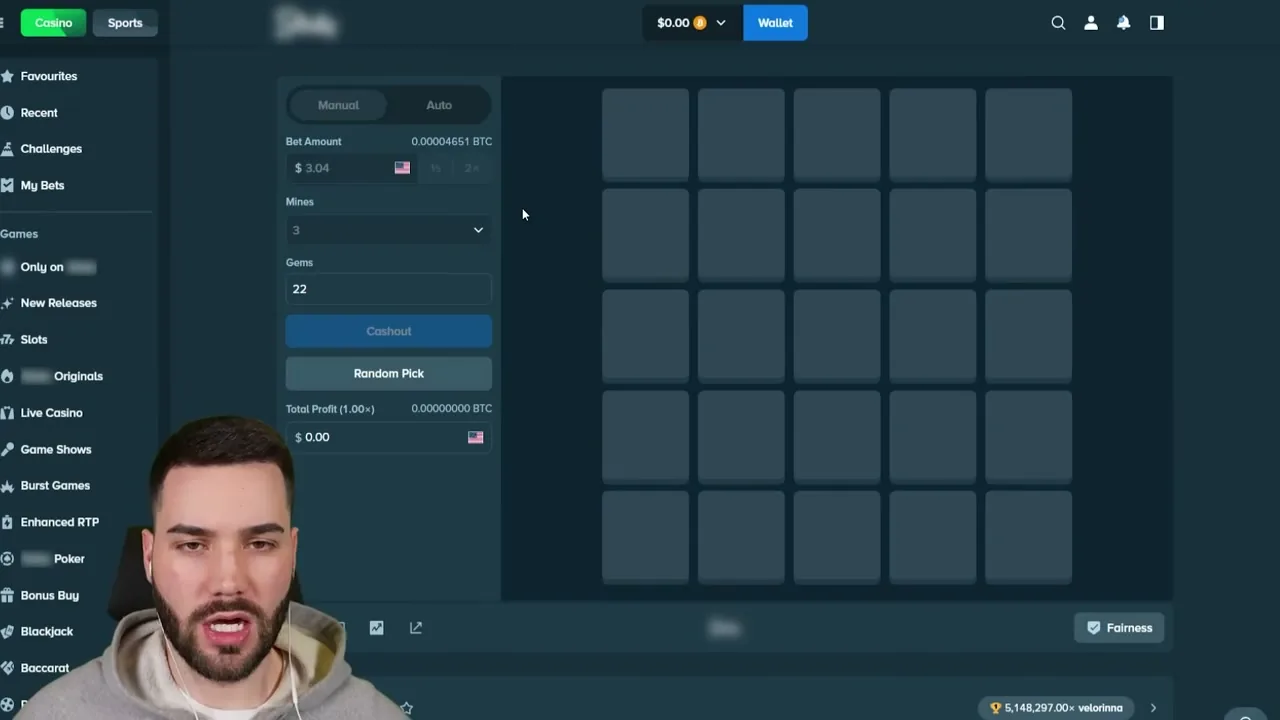 mines — casino en vivo