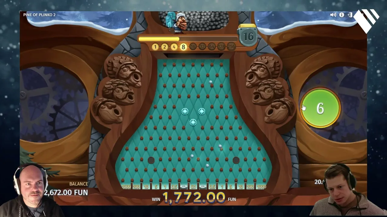 Plinko 2 — partida en vivo