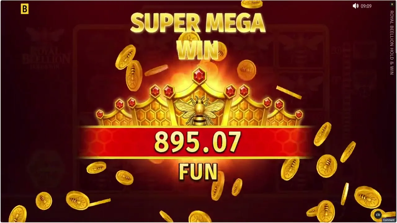 Royal Beellion Hold & Win — partida en vivo