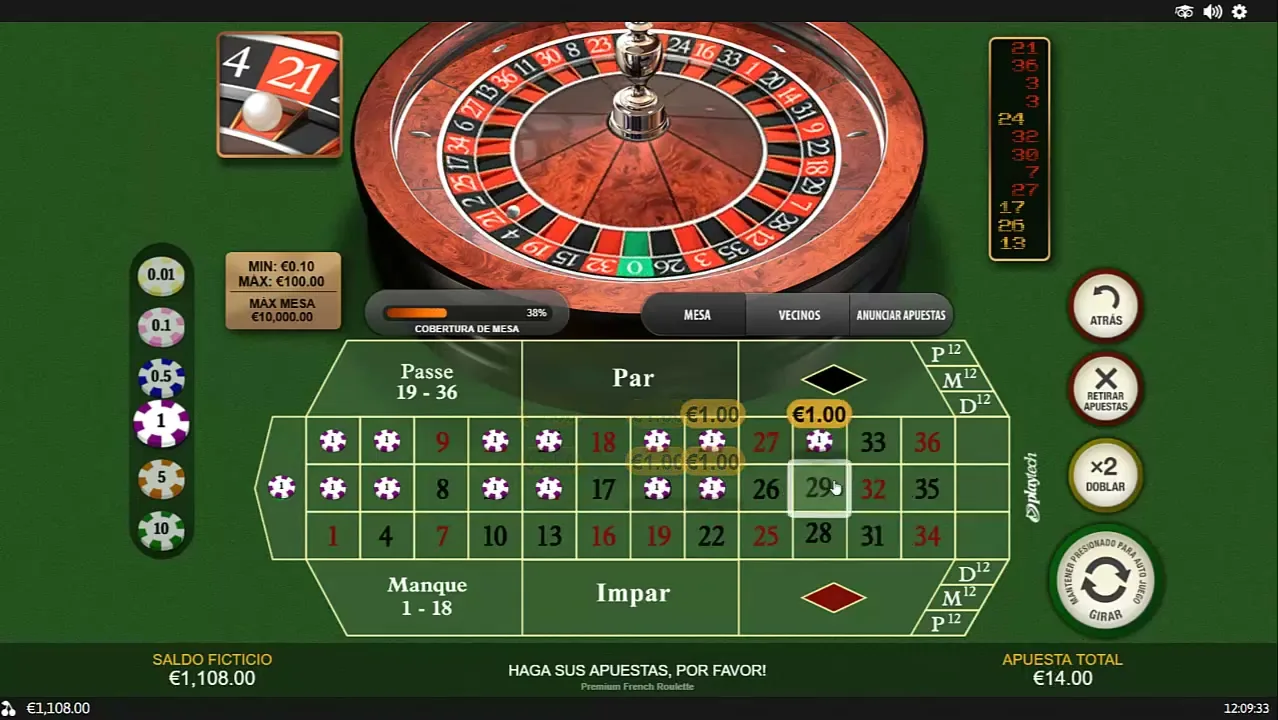ruleta — casino en vivo