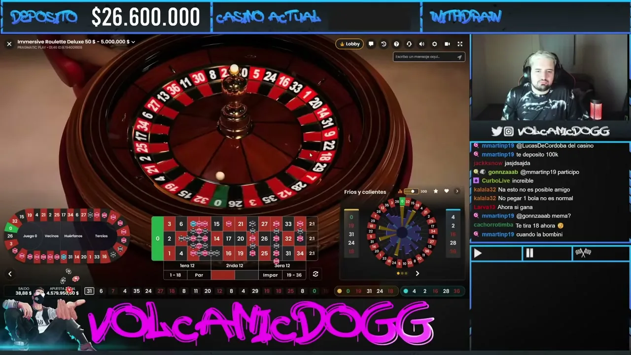 Ruleta En Vivo — partida en vivo