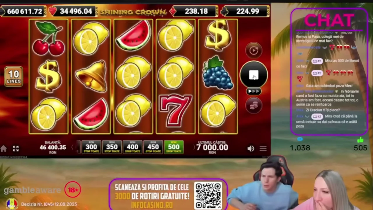 Shining Crown — partida en vivo